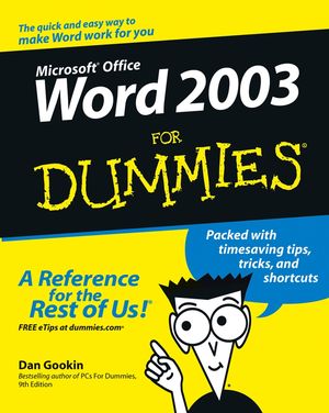 Word 2003 For Dummies (0764539825) cover image
