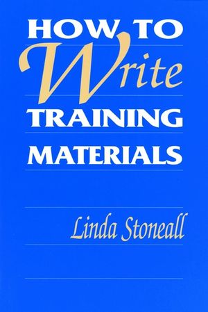 How to Write Training Materials (0787911526) cover image
