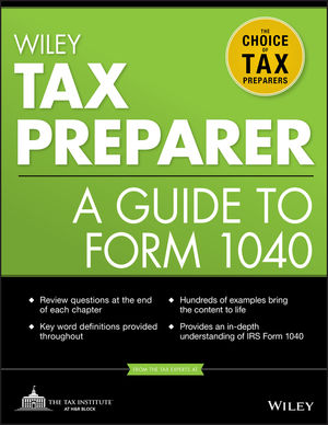 Wiley Tax Preparer: A Guide to Form 1040 (1118072626) cover image