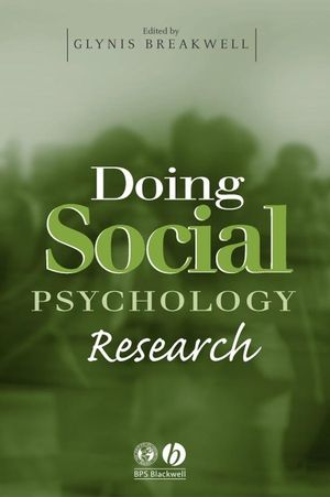 Doing Social Psychology Research (1405108126) cover image