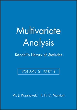 Multivariate Analysis: Kendall's Library of Statistics, Volume 2, Part 2 (0470711027) cover image