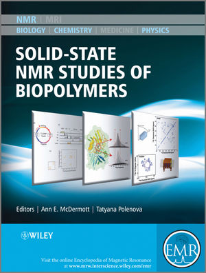 Solid State NMR Studies of Biopolymers (0470721227) cover image