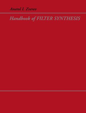 Handbook of Filter Synthesis (0471749427) cover image