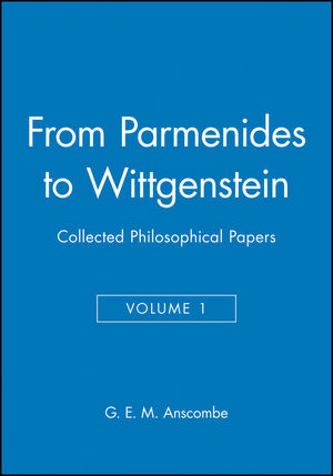 From Parmenides to Wittgenstein, Volume 1: Collected Philosophical Papers (0631129227) cover image