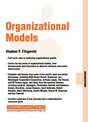 Organizational Models: Organizations 07.07 (1841123528) cover image