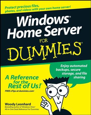 Windows Home Server For Dummies (0470185929) cover image