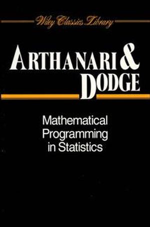 Mathematical Programming in Statistics (0471592129) cover image