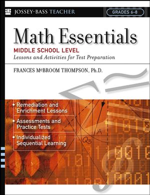 Math Essentials, Middle School Level: Lessons and Activities for Test Preparation (0787966029) cover image