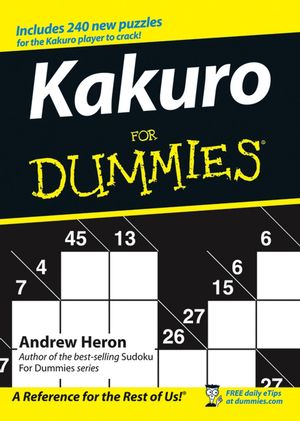 Kakuro For Dummies (047002822X) cover image