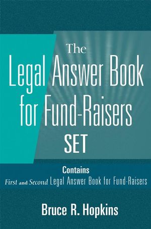 Legal Answer Book for Fund-Raisers Set, Set Contains: First and Second Legal Answer Books for Fund-Raisers (047122622X) cover image