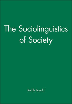 The Sociolinguistics of Society (063113462X) cover image