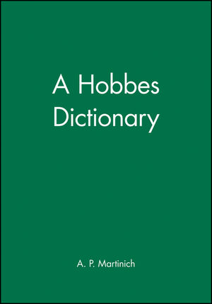 A Hobbes Dictionary (063119262X) cover image
