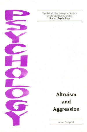 Altruism and Aggression (185433252X) cover image