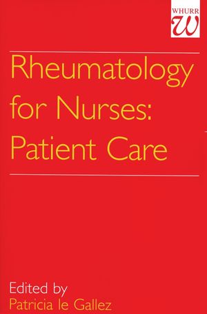 Rheumatology for Nurses: Patient Care (186156032X) cover image