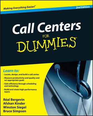 Call Centers For Dummies, 2nd Edition (0470677430) cover image
