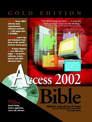 Access 2002 Bible, Gold Edition (0764535730) cover image