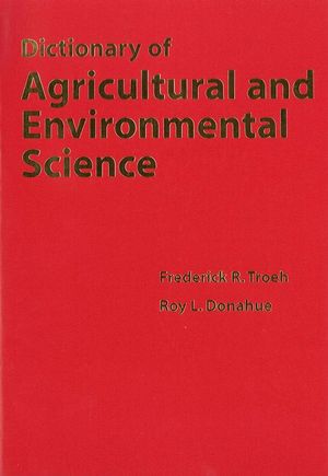 Dictionary of Agricultural and Environmental Science (0813802830) cover image