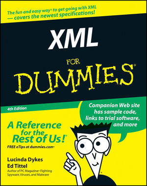 XML For Dummies, 4th Edition (1118085531) cover image