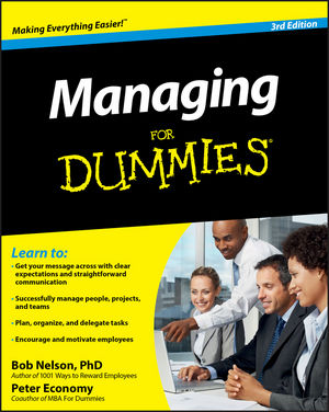 Managing For Dummies, 3rd Edition (0470618132) cover image