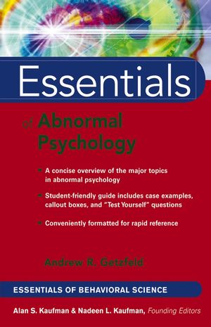 Essentials of Abnormal Psychology (0471656232) cover image