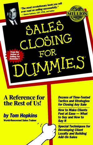 Sales Closing For Dummies (0764550632) cover image