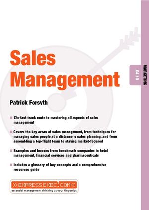 Sales Management: Marketing 04.10 (1841121932) cover image