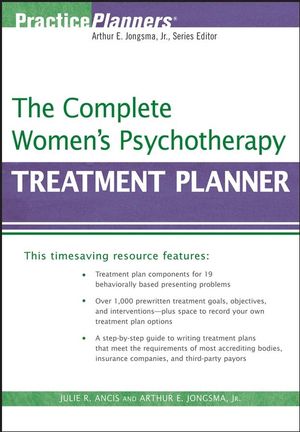 The Complete Women's Psychotherapy Treatment Planner (0470039833) cover image