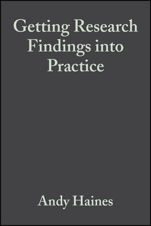 Getting Research Findings into Practice, 2nd Edition (0727915533) cover image