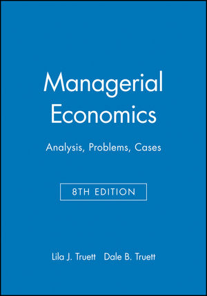 Managerial Economics: Analysis, Problems, Cases, 8th Edition (0470009934) cover image