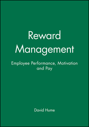 Reward Management: Employee Performance, Motivation and Pay (0631196234) cover image