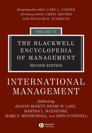 The Blackwell Encyclopedia of Management, Volume 6, International Management, 2nd Edition (0631234934) cover image