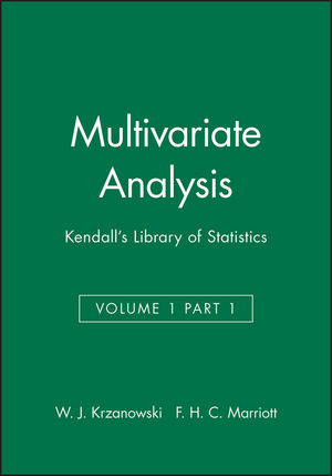 Multivariate Analysis: Kendall's Library of Statistics, Volume 1 Part 1 (0470711035) cover image