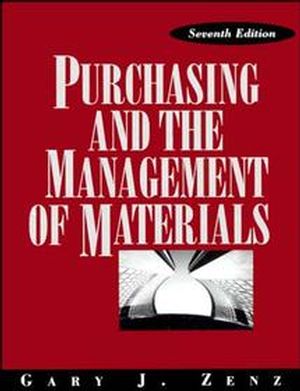 Purchasing and the Management of Materials, 7th Edition (0471549835) cover image