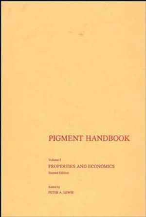 Pigment Handbook, Volume 1: Properties and Economics, 2nd Edition (0471828335) cover image