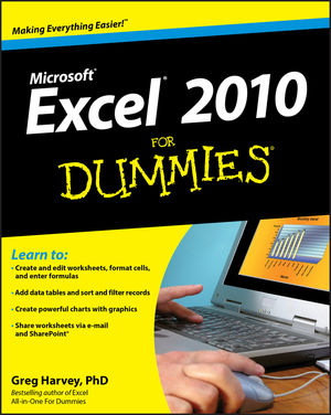 Excel 2010 For Dummies (0470489537) cover image