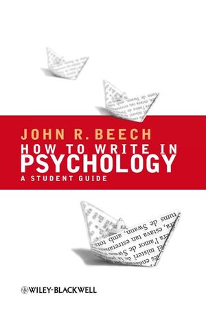 How To Write in Psychology: A Student Guide (1405156937) cover image