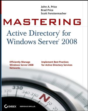 Mastering Active Directory for Windows Server 2008 (0470249838) cover image