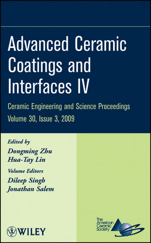 Advanced Ceramic Coatings and Interfaces IV, Volume 30, Issue 3 (0470457538) cover image