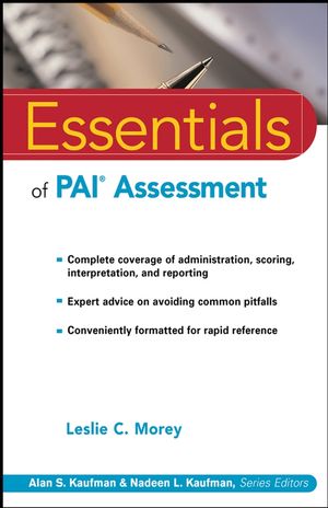 Essentials of PAI Assessment (0471084638) cover image