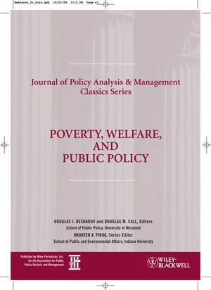 Poverty, Welfare, and Public Policy  (1444335138) cover image