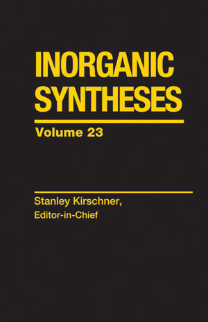 Inorganic Syntheses, Volume 23 (0471818739) cover image