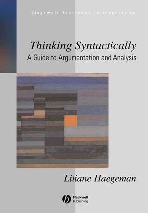 Thinking Syntactically: A Guide to Argumentation and Analysis (1405118539) cover image
