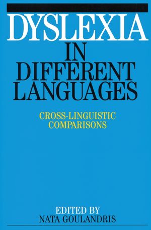 Dyslexia in Different Languages (1861561539) cover image