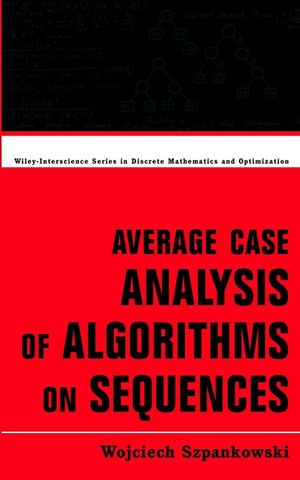 Average Case Analysis of Algorithms on Sequences (047124063X) cover image