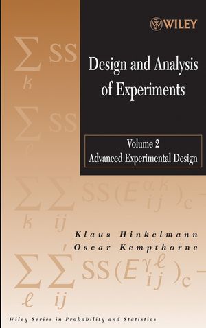 Design and Analysis of Experiments, Volume 2: Advanced Experimental Design (047170993X) cover image