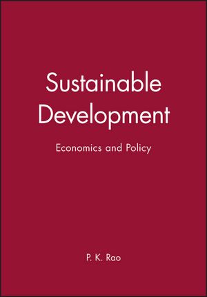 Sustainable Development: Economics and Policy (063120993X) cover image