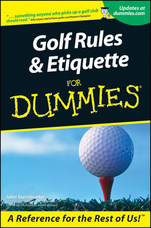 Golf Rules and Etiquette For Dummies (076455333X) cover image