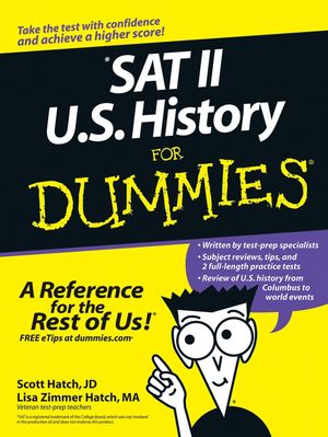 SAT II U.S. History For Dummies (076457843X) cover image SAT II U.S. History For Dummies (076457843X) cover image