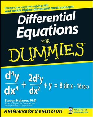 Differential Equations For Dummies (0470178140) cover image