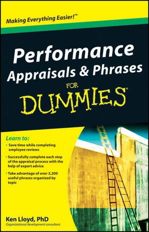 Performance Appraisals and Phrases For Dummies (0470555440) cover image